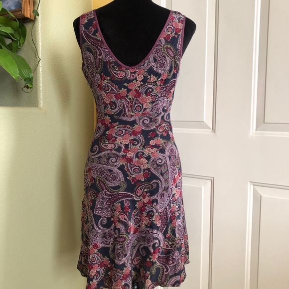 Tova Celine Silk Paisley Purple Dress - Picture 3 of 7
